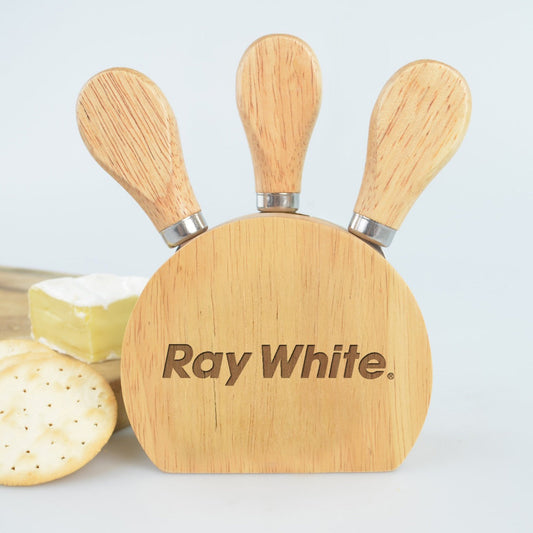 Engraved Promotional 3-Piece Cheese Set